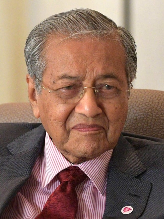 Malaysias Ex-Premier Mahathir Mohamad wirbt für friedliche Konfliktlösungen