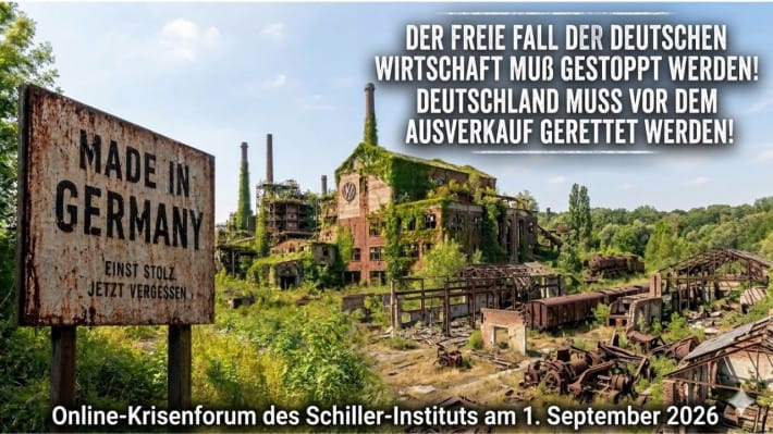 Einladung zum Online-Krisenforum des Schiller-Instituts am 1. September (17:00)